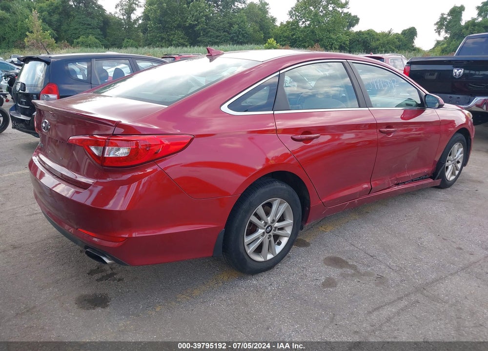 2016 HYUNDAI SONATA SE VIN: 5NPE24AF5GH276665