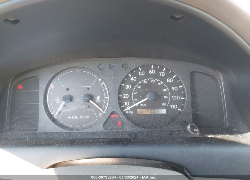 2000 TOYOTA COROLLA VE VIN: 2T1BR12EXYC335927