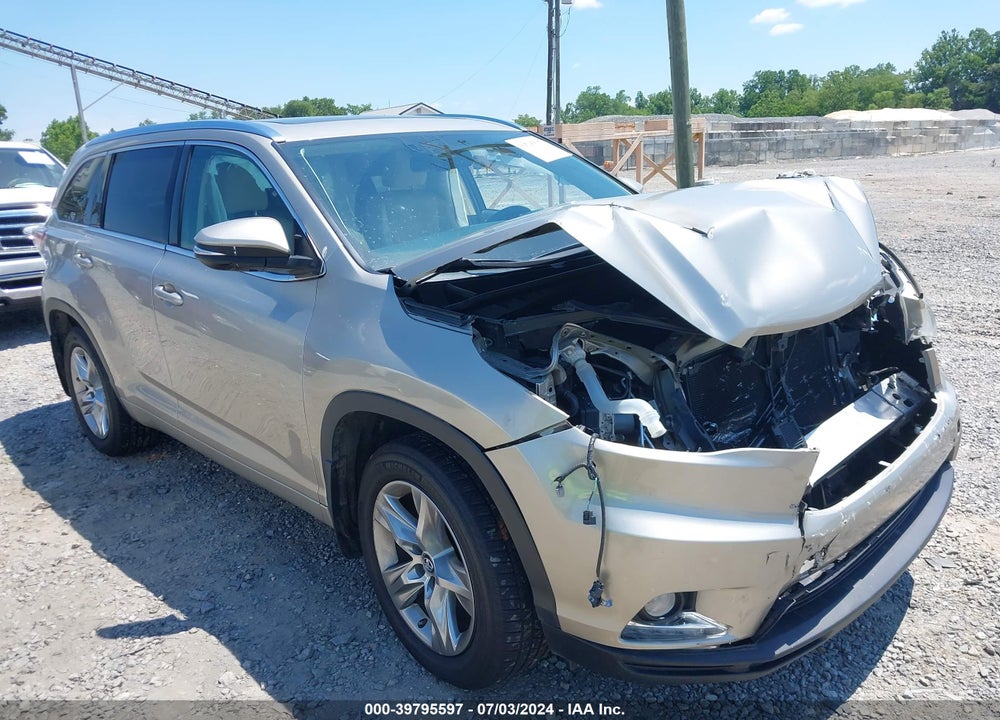 2016 TOYOTA HIGHLANDER LIMITED PLATINUM V6 VIN: 5TDDKRFHXGS323024