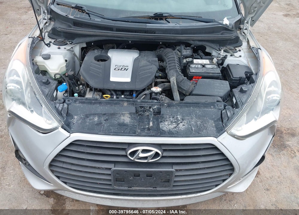 2013 HYUNDAI VELOSTER TURBO W/BLUE VIN: KMHTC6AE3DU116255
