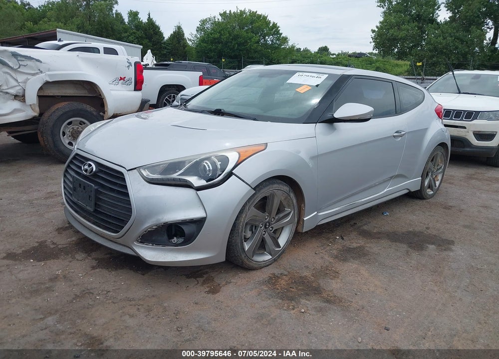 2013 HYUNDAI VELOSTER TURBO W/BLUE VIN: KMHTC6AE3DU116255