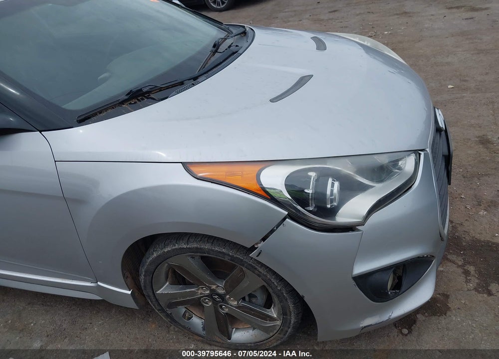 2013 HYUNDAI VELOSTER TURBO W/BLUE VIN: KMHTC6AE3DU116255