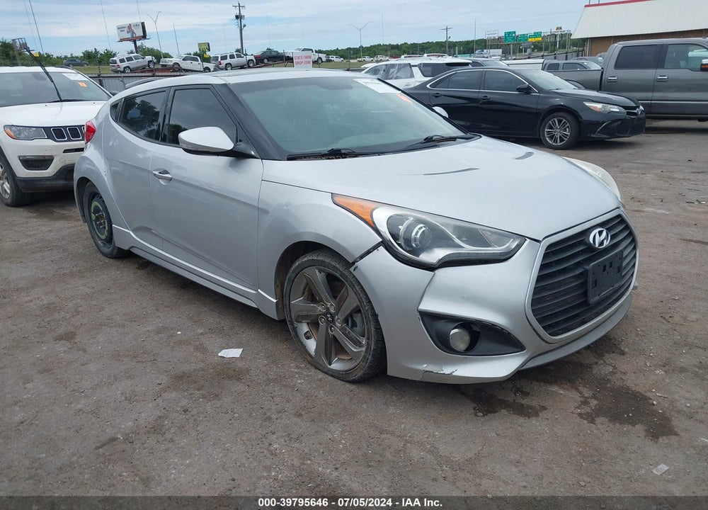 2013 HYUNDAI VELOSTER TURBO W/BLUE VIN: KMHTC6AE3DU116255