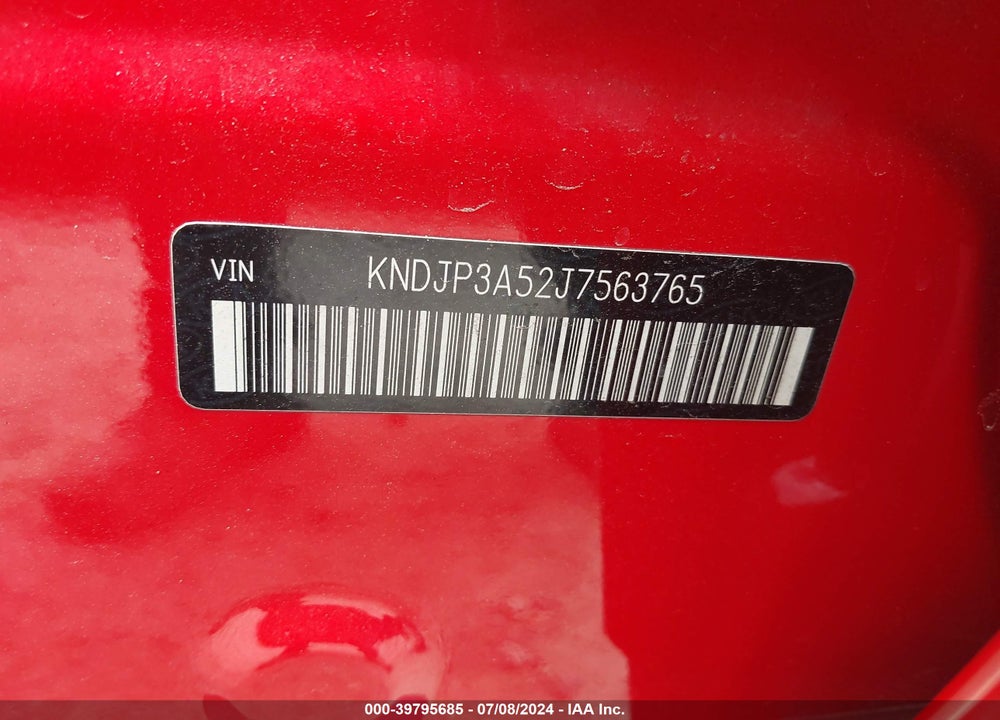 2018 KIA SOUL VIN: KNDJP3A52J7563765
