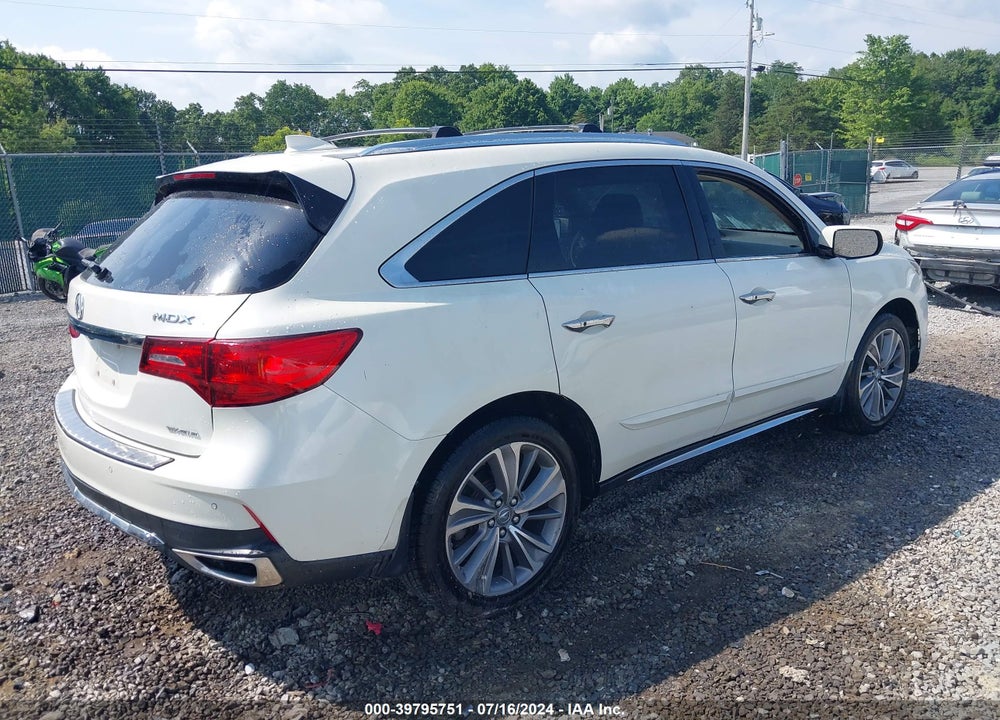 2017 ACURA MDX TECHNOLOGY PACKAGE VIN: 5FRYD4H56HB036513