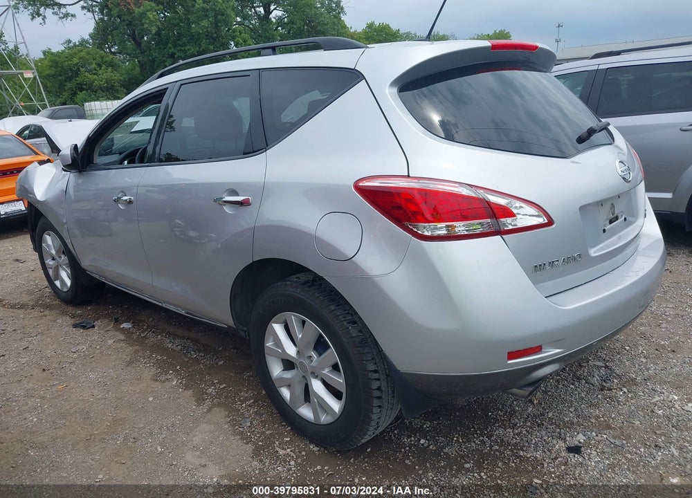 2014 NISSAN MURANO SL VIN: JN8AZ1MW2EW522488