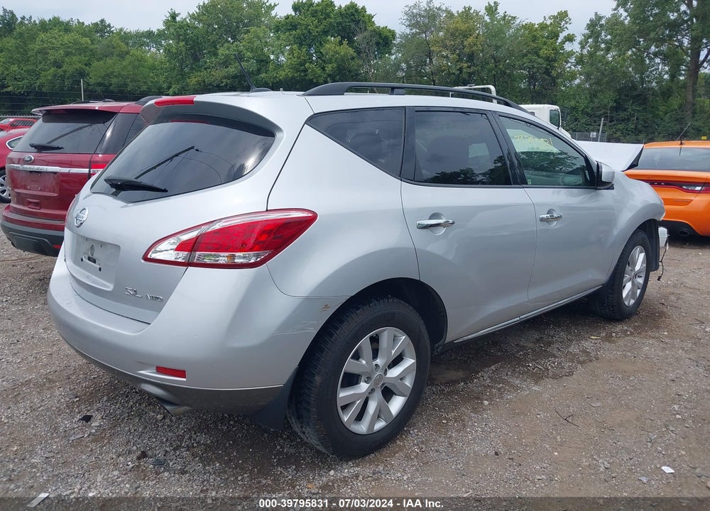 2014 NISSAN MURANO SL VIN: JN8AZ1MW2EW522488