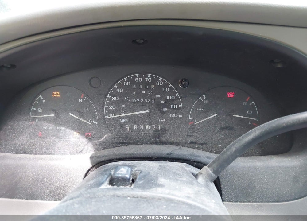1999 FORD RANGER XL/XLT VIN: 1FTYR10VXXPB92765