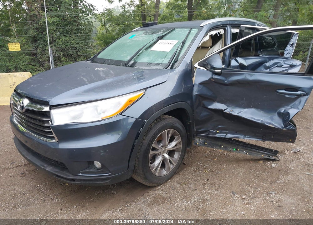 2015 TOYOTA HIGHLANDER XLE V6 VIN: 5TDJKRFH0FS150969