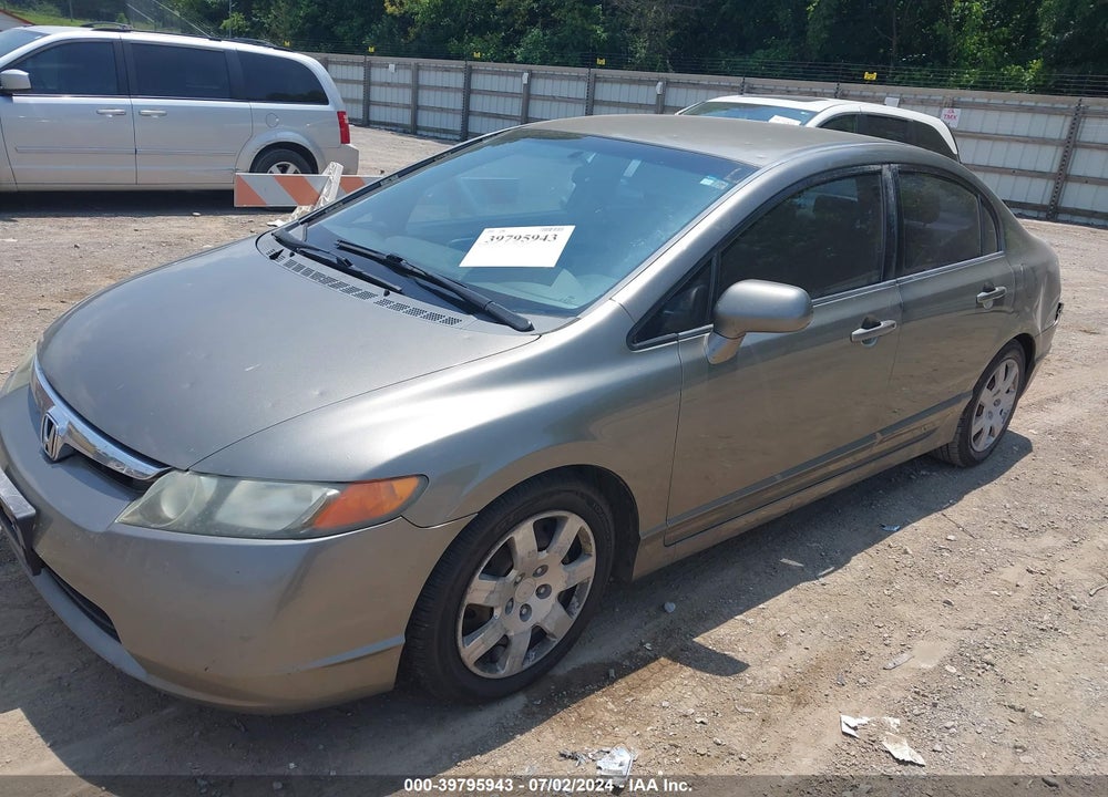 2008 HONDA CIVIC LX VIN: 2HGFA165X8H316093