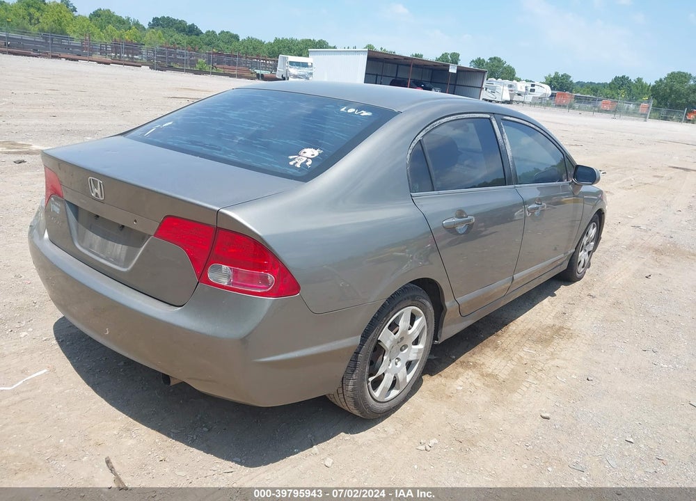 2008 HONDA CIVIC LX VIN: 2HGFA165X8H316093