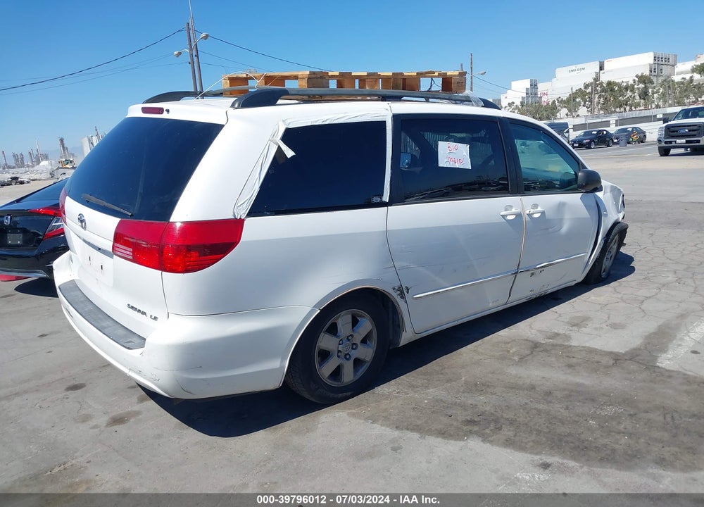 2004 TOYOTA SIENNA LE VIN: 5TDZA23C04S087200