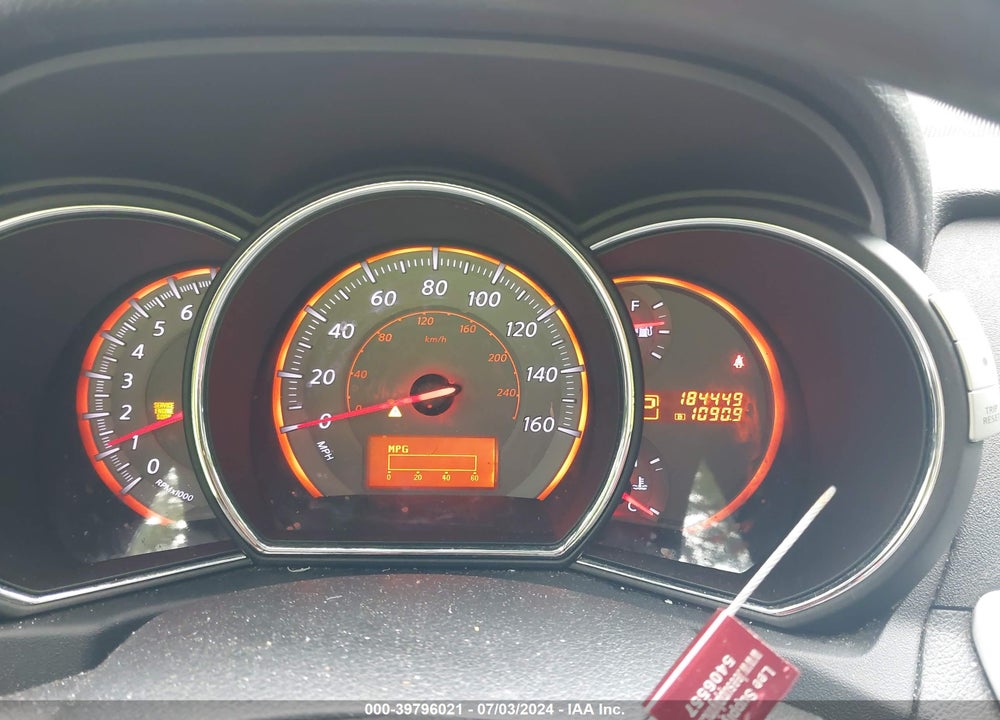 2009 NISSAN MURANO S VIN: JN8AZ18U49W002596