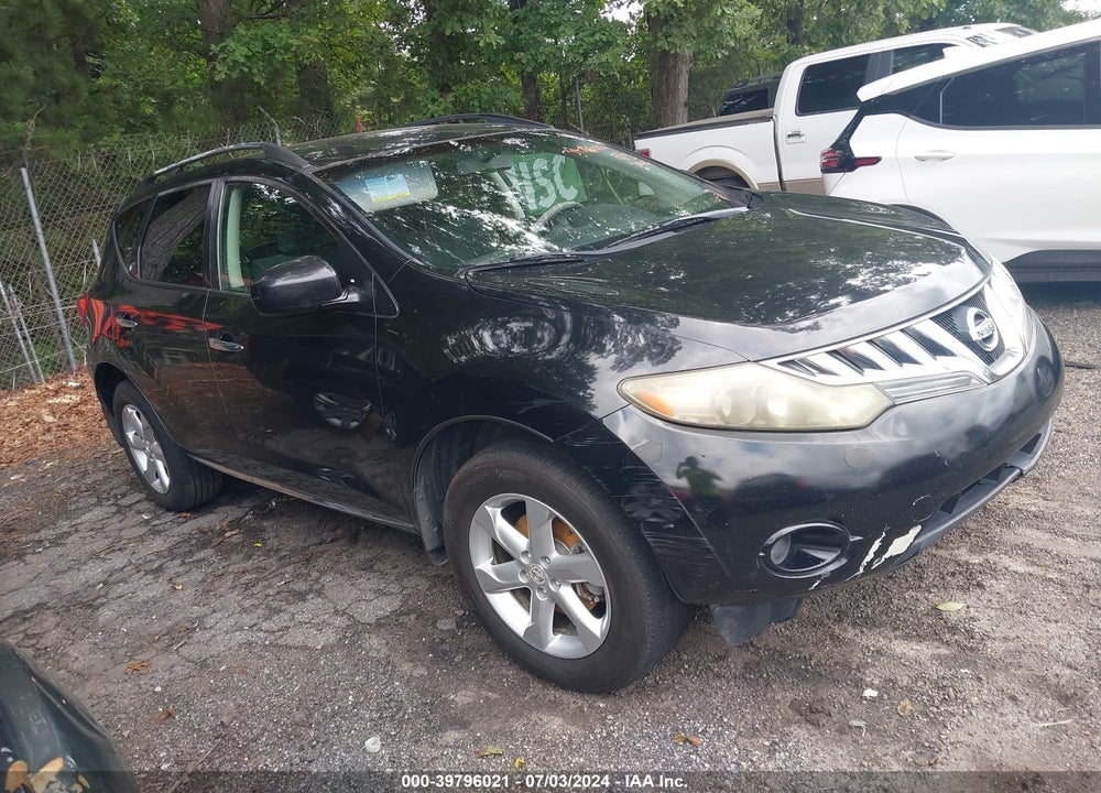 2009 NISSAN MURANO S VIN: JN8AZ18U49W002596