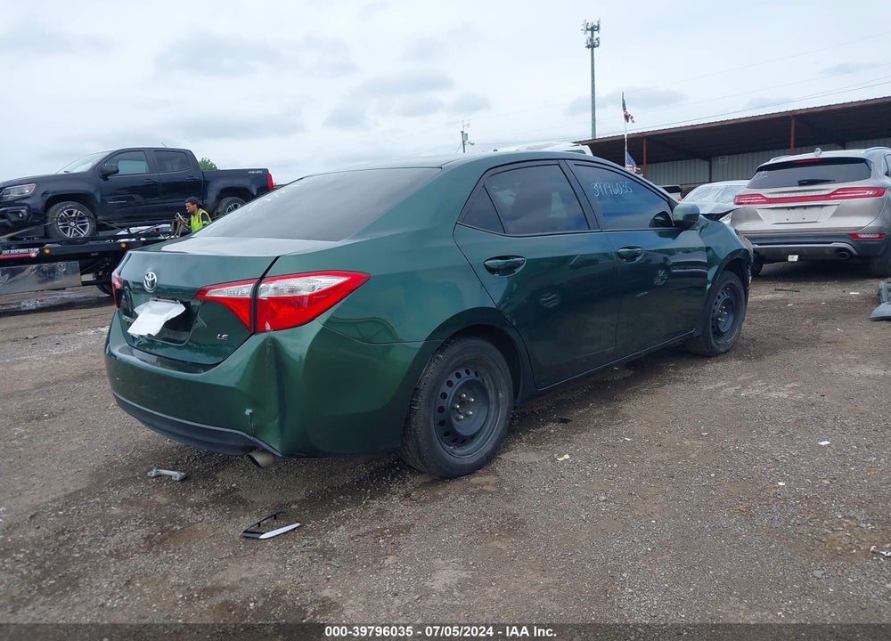 2015 TOYOTA COROLLA LE VIN: 2T1BURHE6FC434777