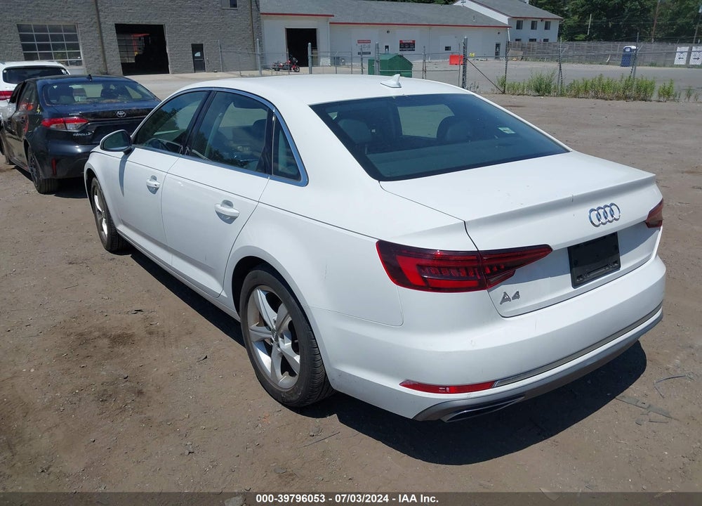 2019 AUDI A4 40 TITANIUM PREMIUM VIN: WAUGMAF47KN013110