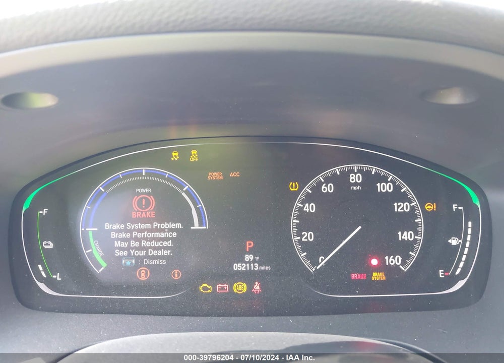 2022 HONDA INSIGHT TOURING VIN: 19XZE4F93NE016813