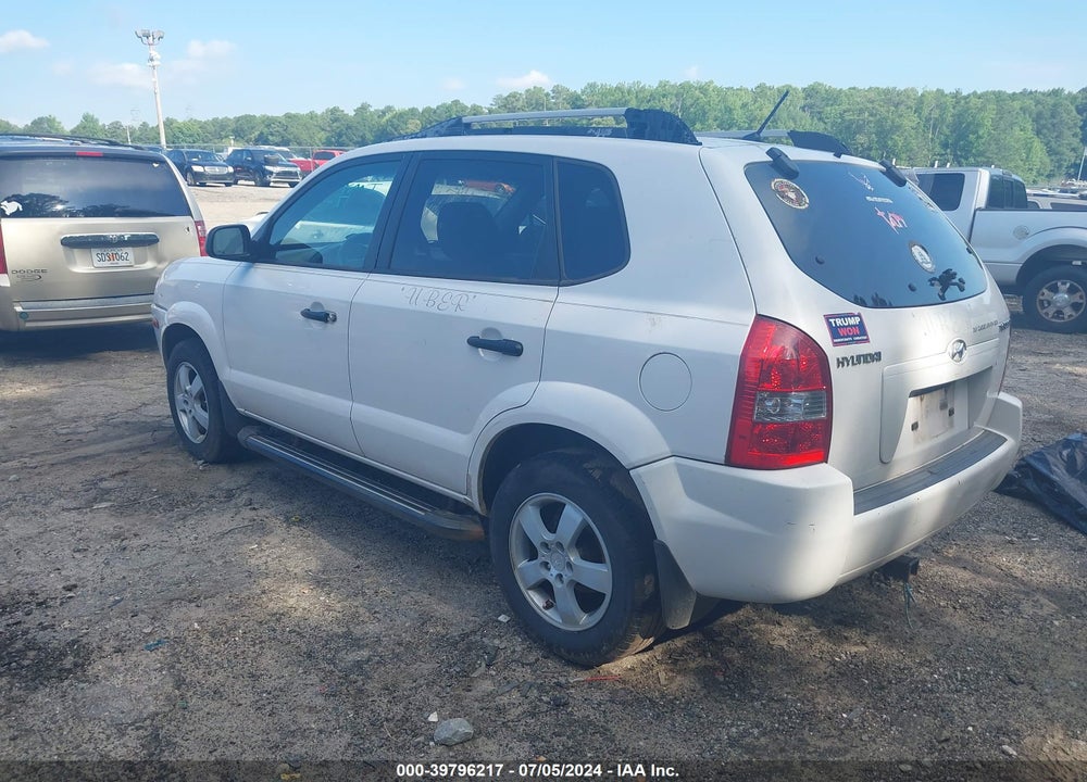 2008 HYUNDAI TUCSON GLS VIN: KM8JM12B58U799352