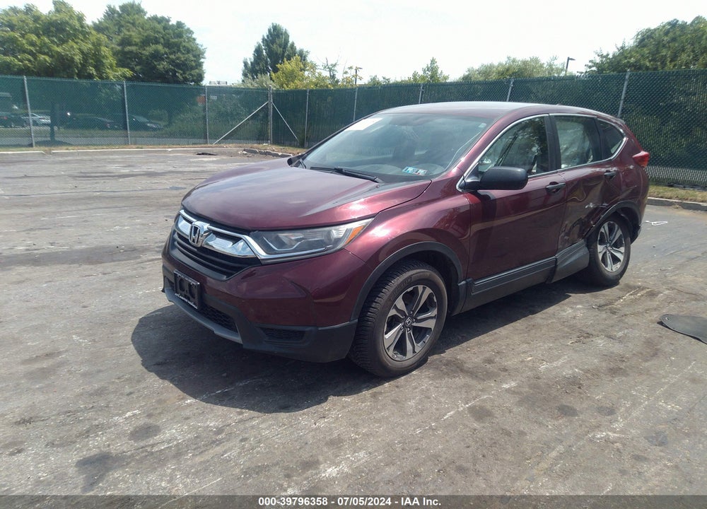 2017 HONDA CR-V LX VIN: 2HKRW6H39HH212238