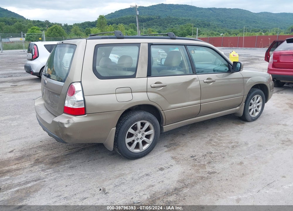 2008 SUBARU FORESTER 2.5X VIN: JF1SG65688H706320