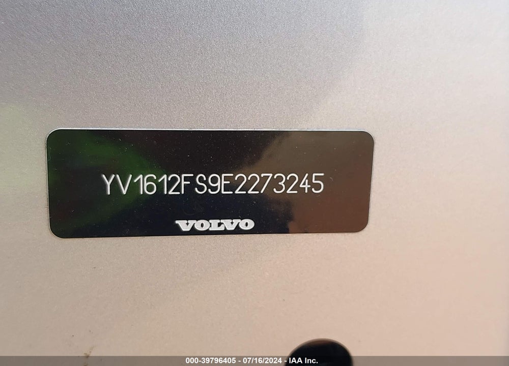 2014 VOLVO S60 VIN: YV1612FS9E2273245