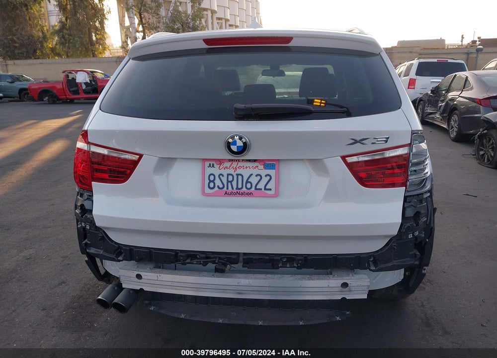 2017 BMW X3 SDRIVE28I VIN: 5UXWZ7C36H0X39589
