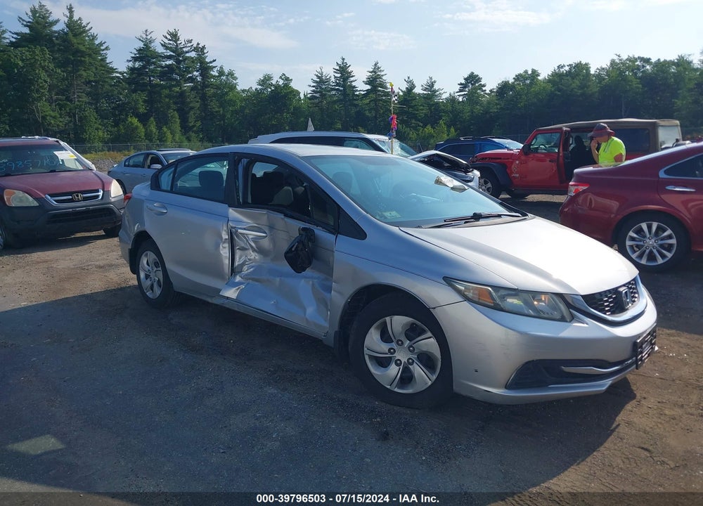 2014 HONDA CIVIC LX VIN: 19XFB2F54EE081439