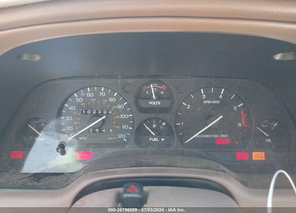 1995 MERCURY COUGAR XR7 VIN: 1MELM62W7SH629358