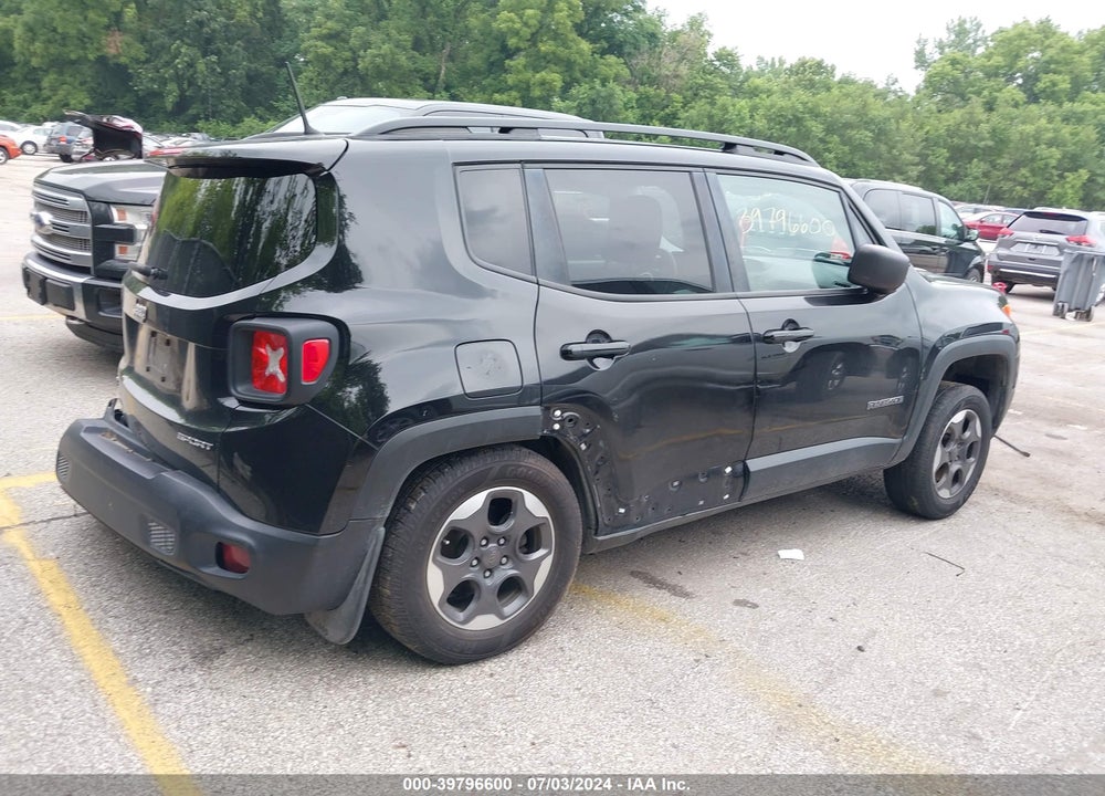 2017 JEEP RENEGADE SPORT 4X4 VIN: ZACCJBAB7HPG56420