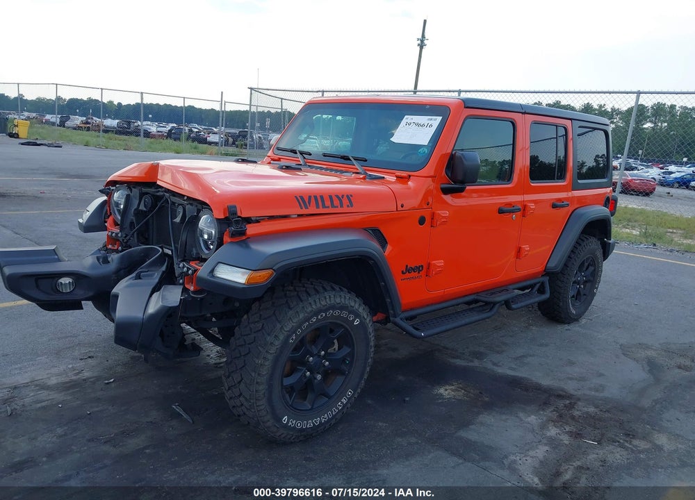 2020 JEEP WRANGLER UNLIMITED WILLYS 4X4 VIN: 1C4HJXDG5LW250528