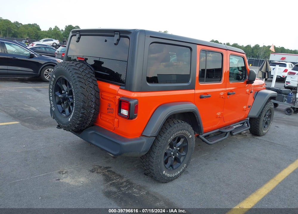 2020 JEEP WRANGLER UNLIMITED WILLYS 4X4 VIN: 1C4HJXDG5LW250528