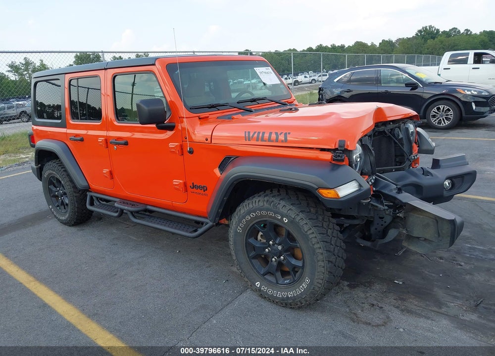 2020 JEEP WRANGLER UNLIMITED WILLYS 4X4 VIN: 1C4HJXDG5LW250528