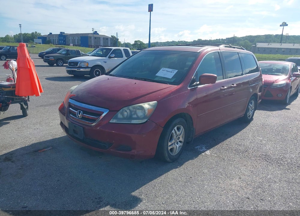 2005 HONDA ODYSSEY EX-L VIN: 5FNRL38755B036194