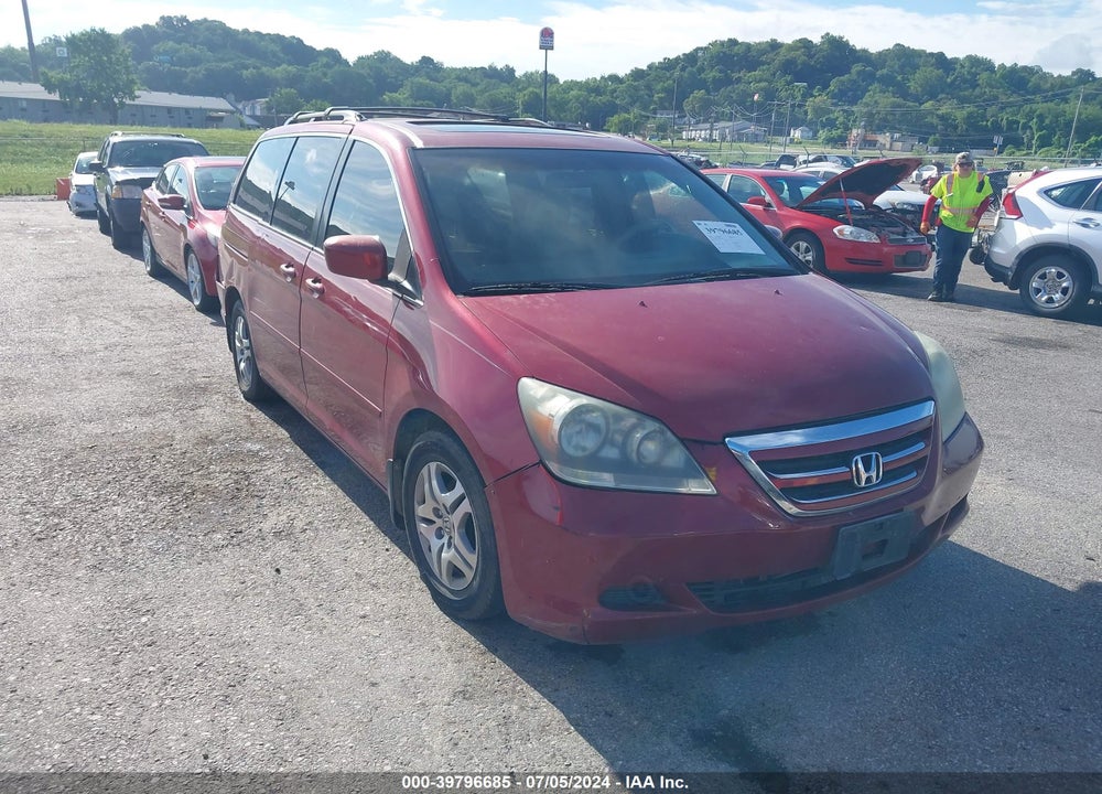 2005 HONDA ODYSSEY EX-L VIN: 5FNRL38755B036194
