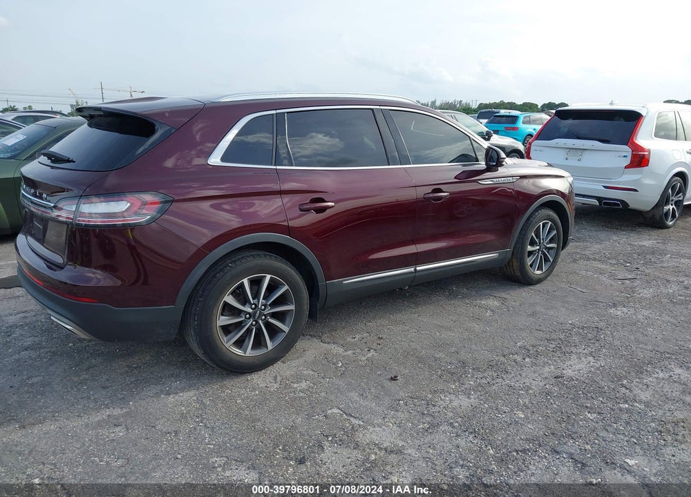2021 LINCOLN NAUTILUS STANDARD VIN: 2LMPJ6J98MBL03852