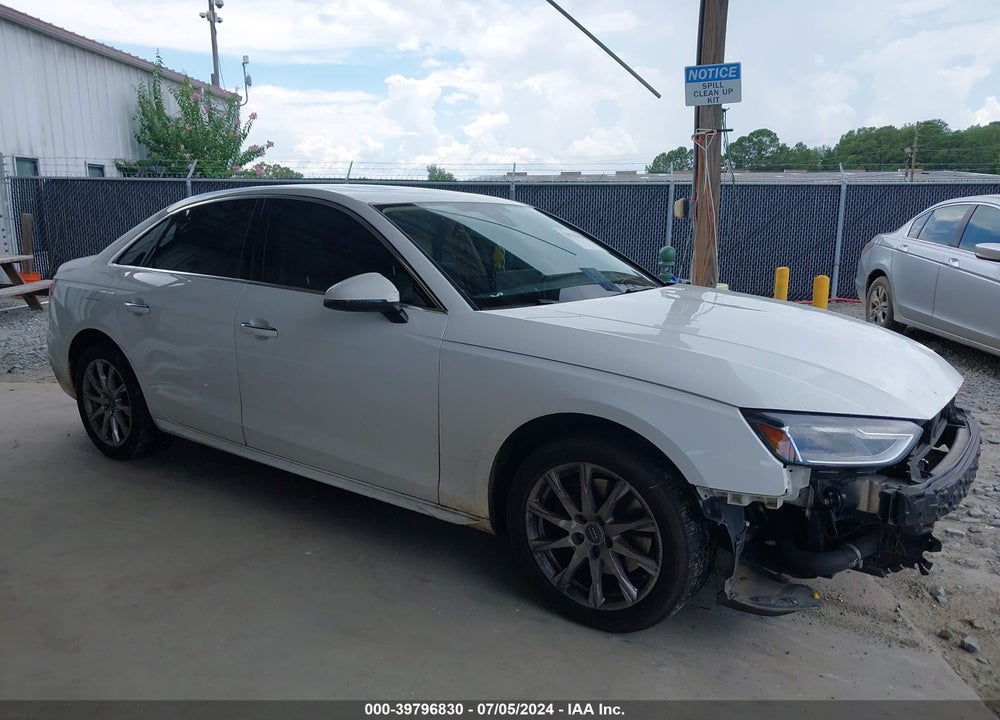 2020 AUDI A4 PREMIUM 40 TFSI FRONT-WHEEL DRIVE S TRONIC VIN: WAUGMAF41LN013525