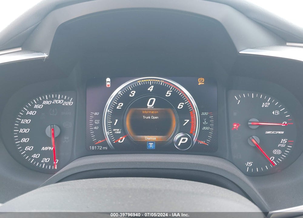2016 CHEVROLET CORVETTE Z06 VIN: 1G1YS2D60G5603494