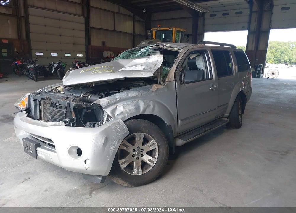 2012 NISSAN PATHFINDER SILVER VIN: 5N1AR1NB9CC628616