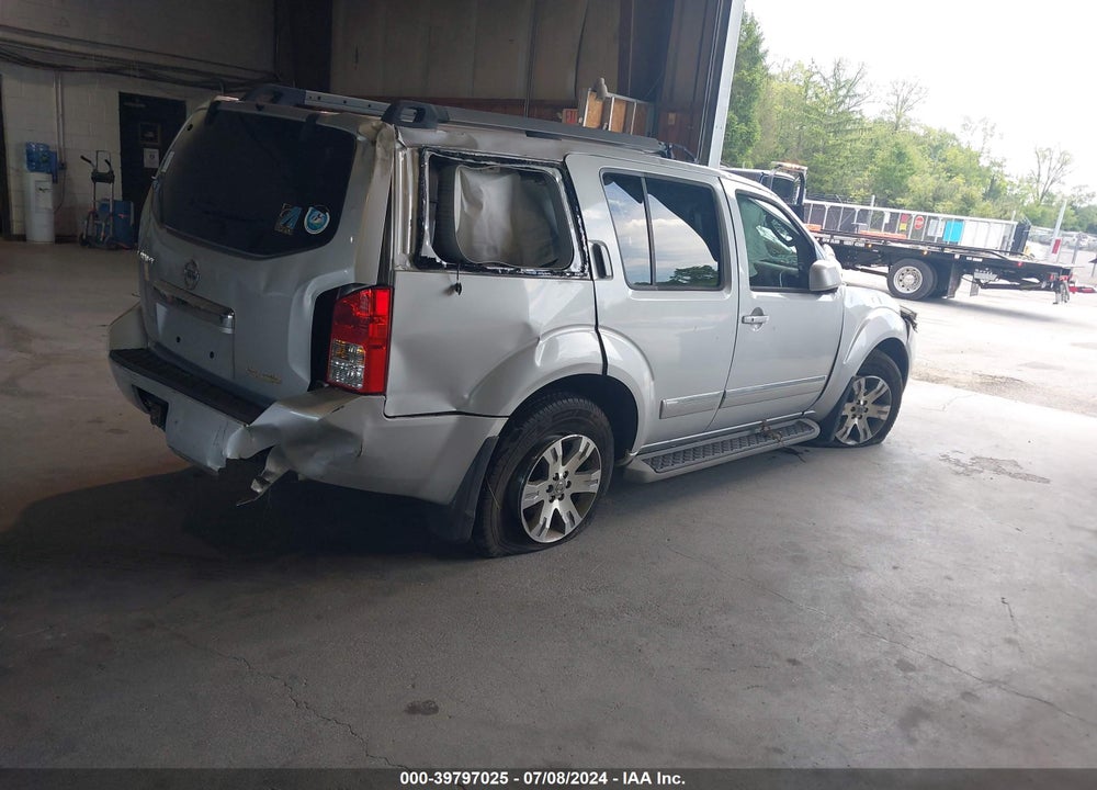 2012 NISSAN PATHFINDER SILVER VIN: 5N1AR1NB9CC628616