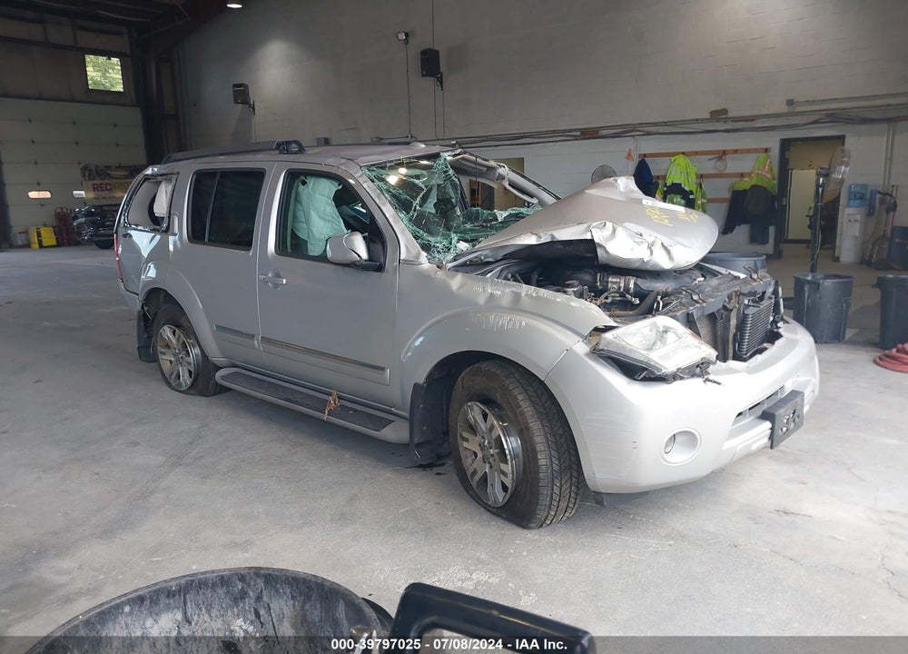 2012 NISSAN PATHFINDER SILVER VIN: 5N1AR1NB9CC628616