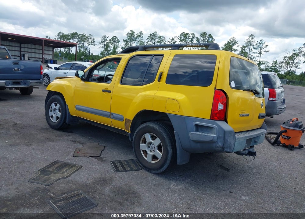 2005 NISSAN XTERRA S VIN: 5N1AN08U55C605047