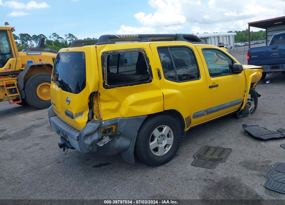 2005 NISSAN XTERRA S VIN: 5N1AN08U55C605047
