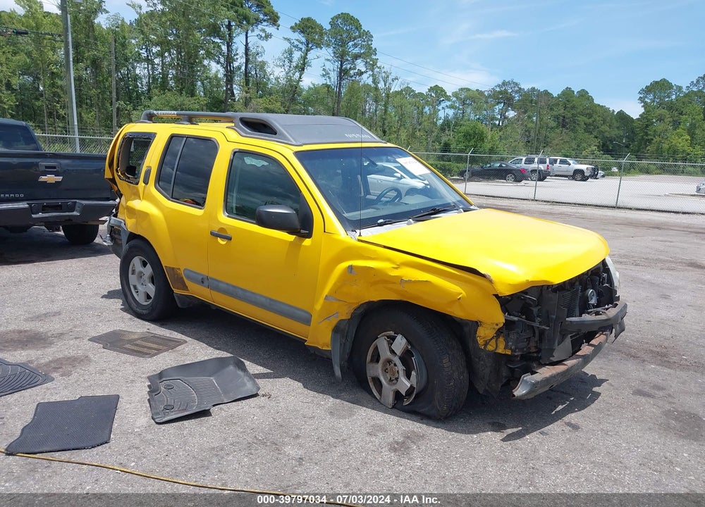 2005 NISSAN XTERRA S VIN: 5N1AN08U55C605047