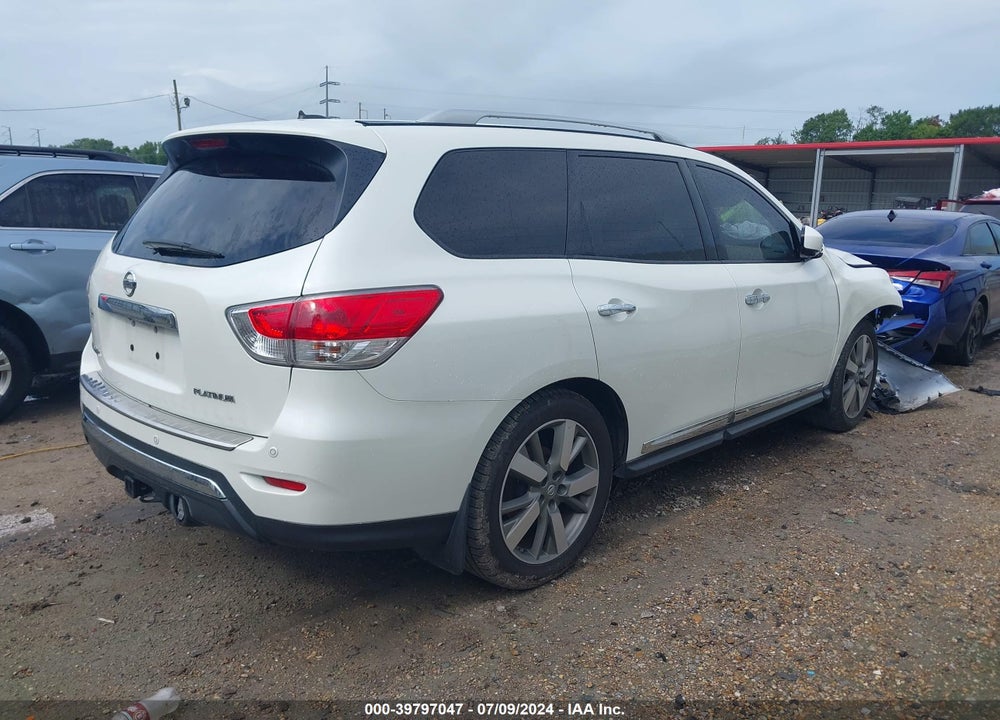 2015 NISSAN PATHFINDER PLATINUM VIN: 5N1AR2MN3FC623479