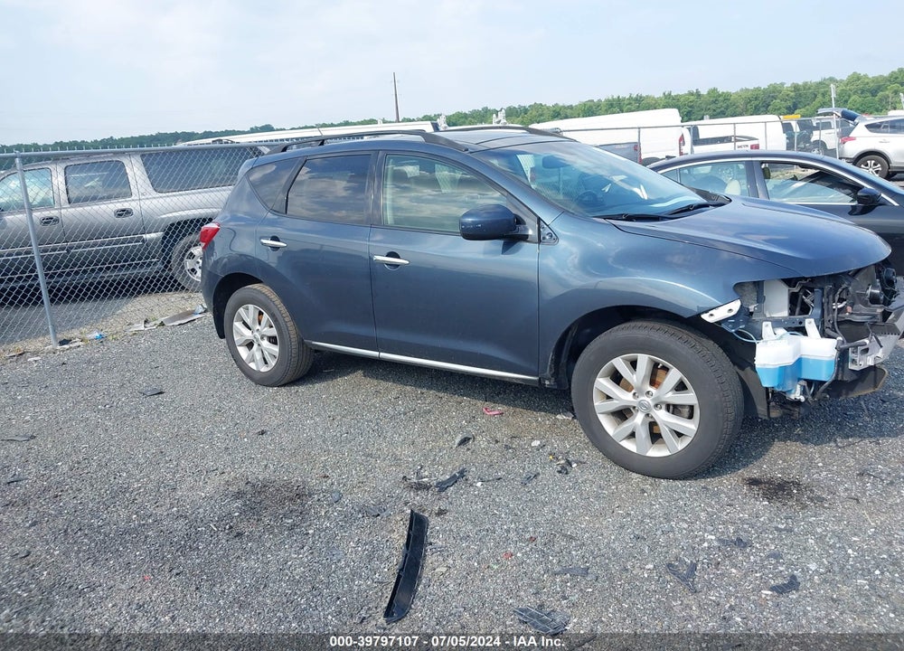 2014 NISSAN MURANO SL VIN: JN8AZ1MWXEW506278