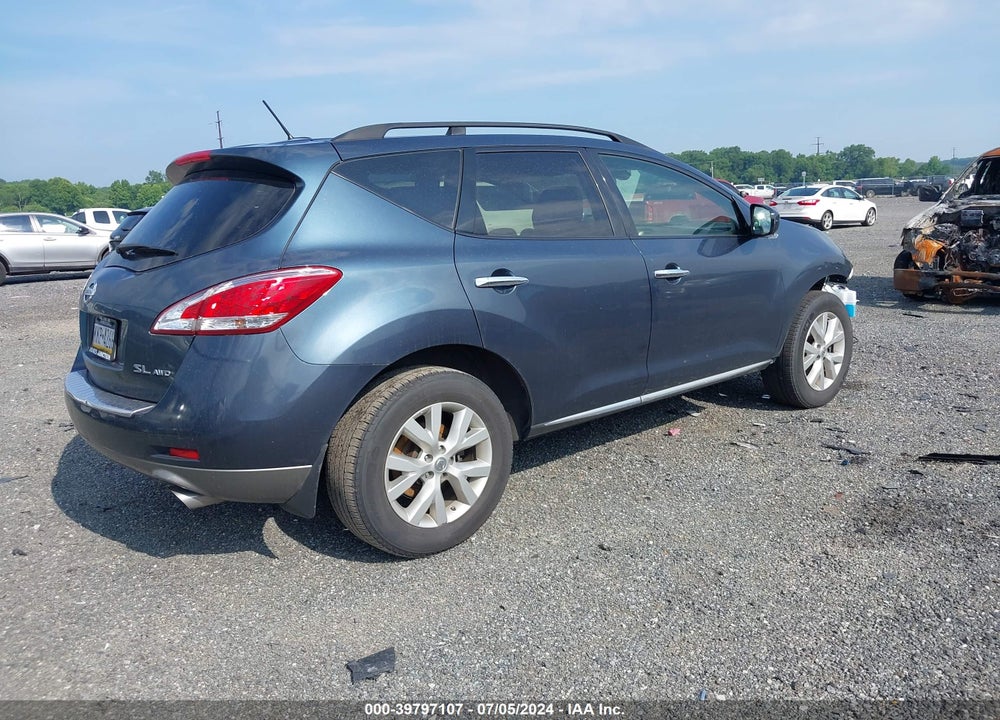 2014 NISSAN MURANO SL VIN: JN8AZ1MWXEW506278