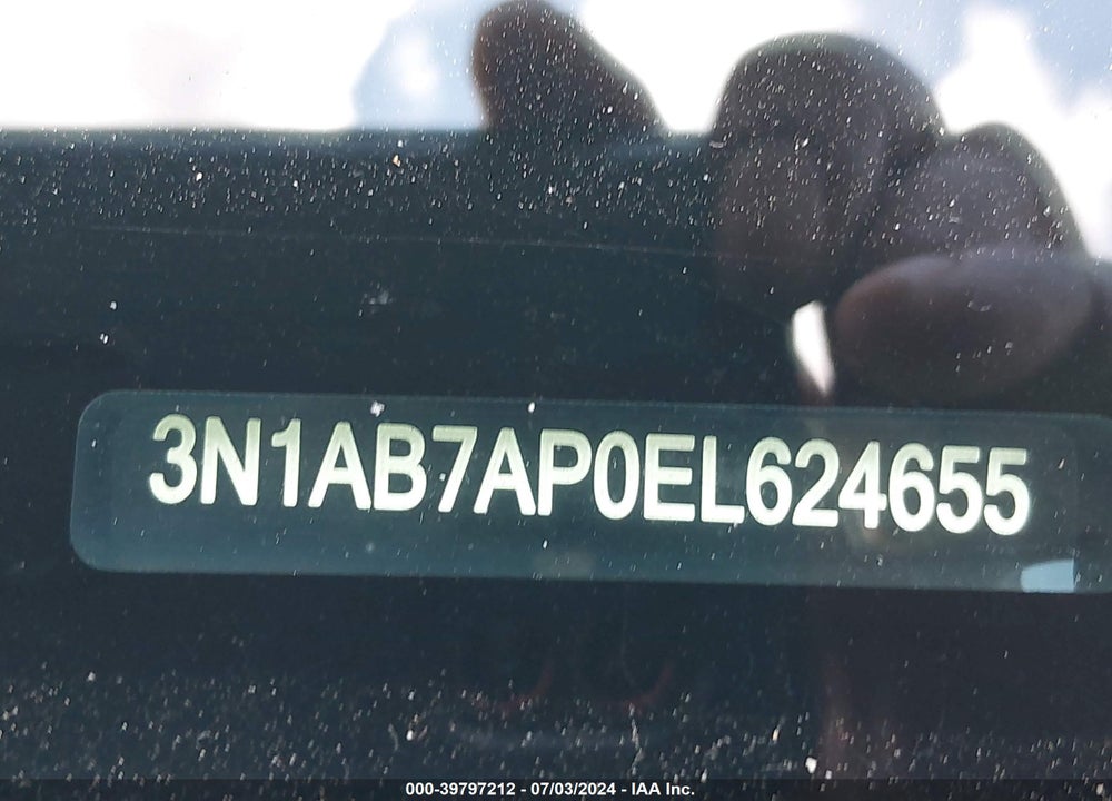 2014 NISSAN SENTRA SL VIN: 3N1AB7AP0EL624655