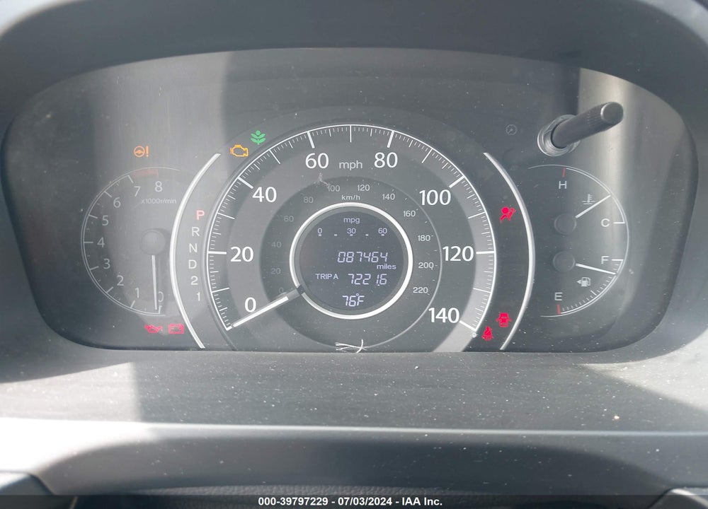 2012 HONDA CR-V EX-L VIN: JHLRM3H76CC005126