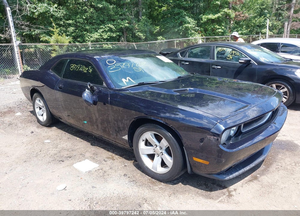 2012 DODGE CHALLENGER SXT VIN: 2C3CDYAG7CH293556