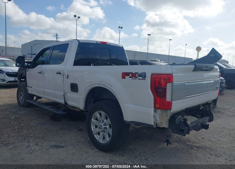 2017 FORD F-250 PLATINUM VIN: 1FT7W2BT7HED40969